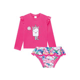 Traje de Baño Niña UV Unicornio Rosado