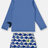 Conjunto de Baño Niño Pez Snorkel Azul UV50+
