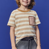 Polera rayada con bolsillo Luc.boo