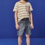 Polera rayada con bolsillo Luc.boo