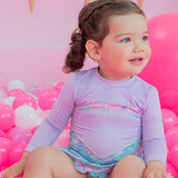 Conjunto traje de baño estilo sirena UV50+