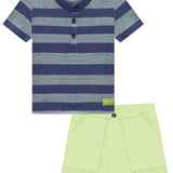 Conjunto de Polera Rayada y Short