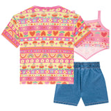 Conjunto Kimono Short y Crop Top