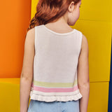 Crop Top Sandía Hilo Algodón