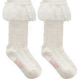 Calcetines Blanco Vuelos y Encaje