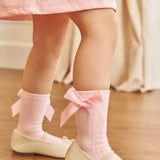 Calcetines Rosados Lazo