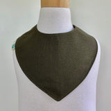 Babero Reversible Lino Musgo