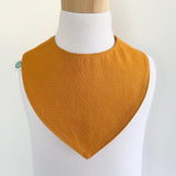 Babero Reversible Lino Mostaza