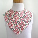 Babero Reversible Algodón Flores
