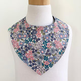 Babero Reversible Algodón Flores