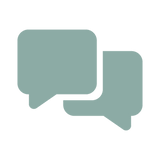 Icono de burbujas de texto
