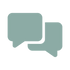 Icono de burbujas de texto