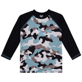Polera UV Camuflada Azul LucBoo