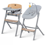 Silla de comer evolutiva LIVY 4 en 1 Wood + Mecedora Calmee - KinderKraft