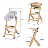 Silla de comer evolutiva 4 en 1 Enock + Mecedora Calmee - KinderKraft