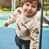 Polerón Bebé Niño Estampado Perros Skate Algodón