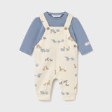 Conjunto Jardinera Bebé Animalitos Blue 2 Piezas