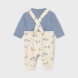 Conjunto Jardinera Bebé Animalitos Blue 2 Piezas