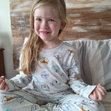 Pijama Largo Algodón Animales