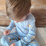 Pijama Largo Algodón Dino Volcán