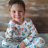 Pijama Largo Algodón Nave Espacial