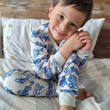 Pijama Largo Algodón Máquinas