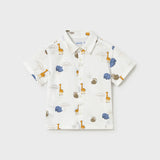 Camisa Manga Corta Niño Estampado Safari