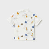 Camisa Manga Corta Niño Estampado Safari