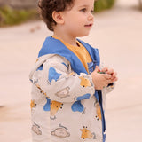 Chaqueta Cortaviento Reversible Animales Bebé