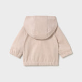 Cortaviento Reversible Blanco Rayas Beige Bebé