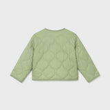 Chaqueta Acolchada Reversible Verde Flowers Niña