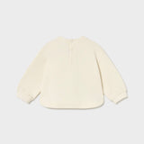 Pullover Hueso Flowers Niña