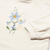 Pullover Hueso Flowers Niña