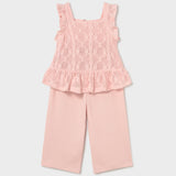 Conjunto Pantalón Largo Peonia Crochet Niña