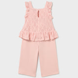 Conjunto Pantalón Largo Peonia Crochet Niña