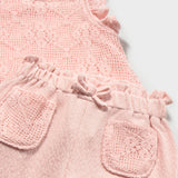 Conjunto Pantalón Largo Peonia Crochet Niña