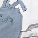 Box Conjunto Tricot Elefante + Body Azulino Mayoral Newborn