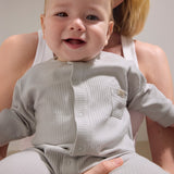 Pelele Unisex Canalé Gris Mayoral