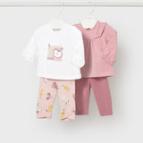 Conjunto Leggings 4 Piezas Rose Mayoral