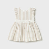 Vestido de Ceremonia Niña Rayas Lino
