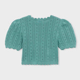 Polera Niña Tricot Menta Mayoral