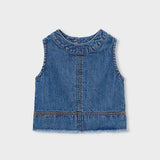 Top Denim Fluido Mayoral con Lazo