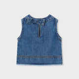 Top Denim Fluido Mayoral con Lazo