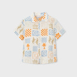Camisa Manga Corta Estampada Hawai Mayoral