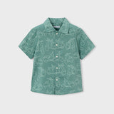 Camisa Manga Corta Estampada Alga Mayoral