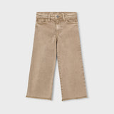 Pantalón Sarga Wide Leg Beige Mayoral Niña