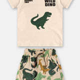 Conjunto Niño Wild Dino Beige
