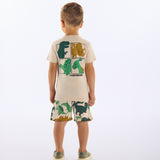 Conjunto Niño Wild Dino Beige