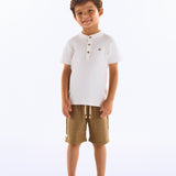 Conjunto Niño Clásico Blanco y Beige