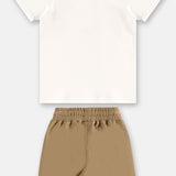 Conjunto Niño Clásico Blanco y Beige